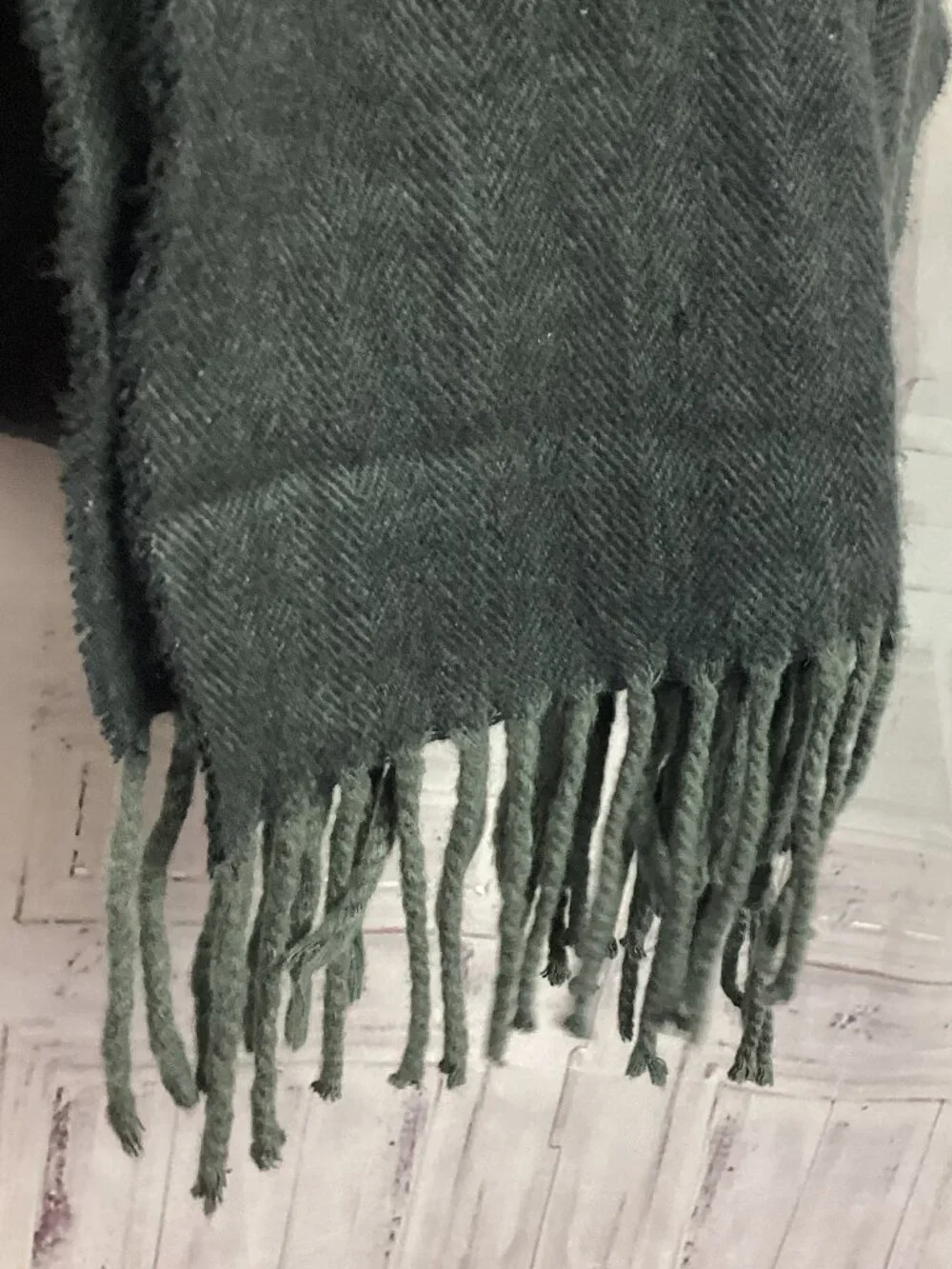 Cashmere Scarf Gray Made in Scotland 13x66